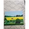 Image 1 : Farmland Canvas Painting by HJB 24"W x 18"H