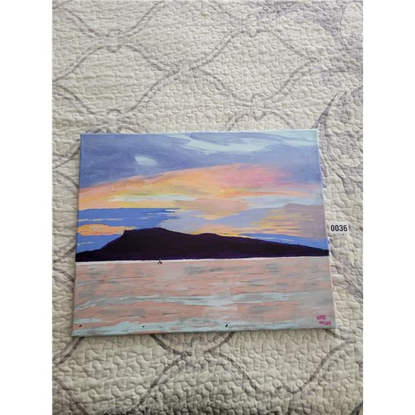 "Texada Island, BC" Canvas Painting by HJB 20"W x 16"H
