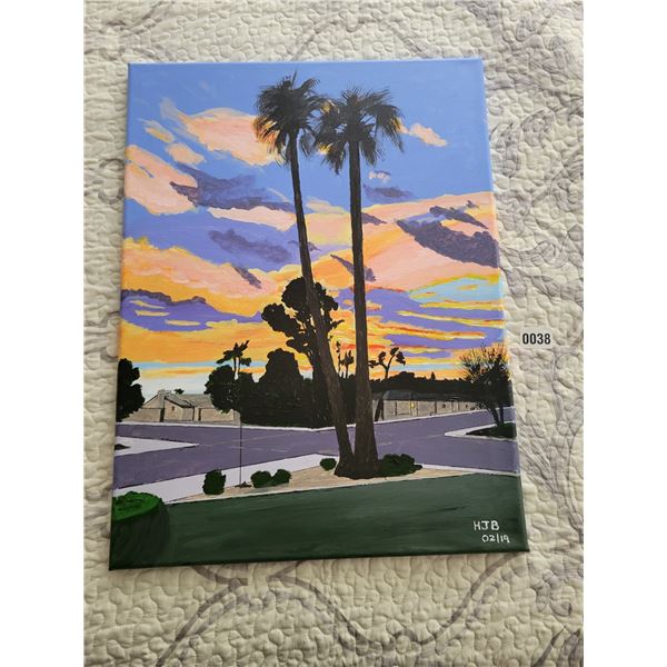 "Scottsdale, AZ" Canvas Painting 18"W x 24"H