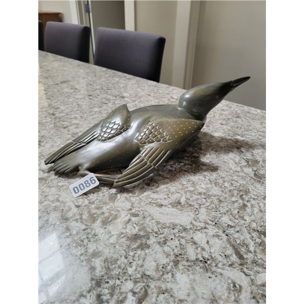 Heavy Stone Duck Carving
