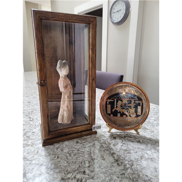 Decorative Statue and Plate