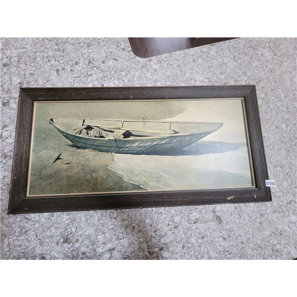 Boat Painting 48"W x 12"H