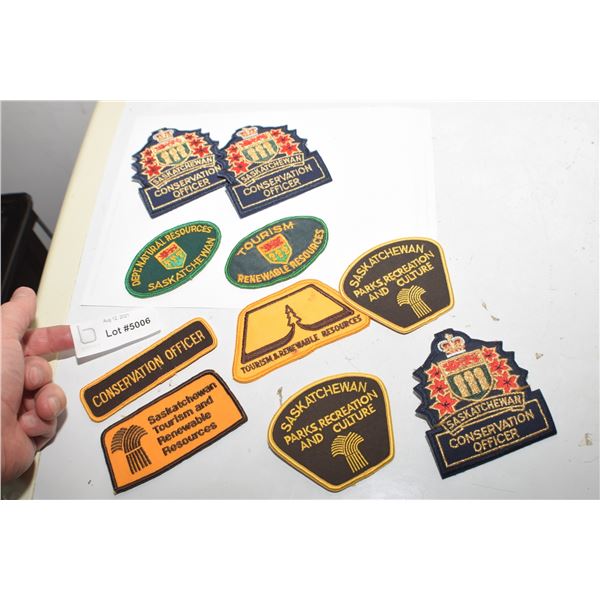 GAME WARDEN PARKS PATCH LOT Bodnarus Auctioneering