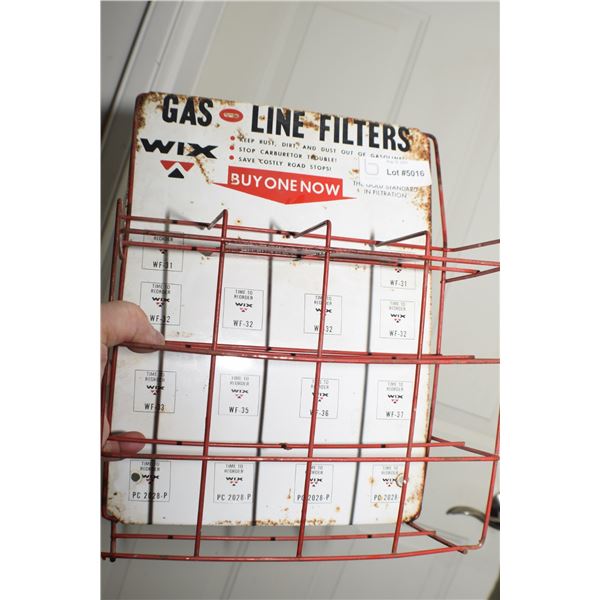 WIX ANTIQUE FILTER RACK - Bodnarus Auctioneering