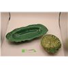Image 1 : Northam Dragonfly Dish + Majolica Pottery