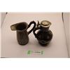 Image 1 : Pewter Creamer + Etainpur German Ceramic Pitcher with Pewter Base + Lid