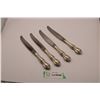 Image 1 : (4) Silver Handled Butter Knives (northumbria cello?)