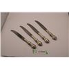 Image 2 : (4) Silver Handled Butter Knives (northumbria cello?)