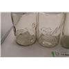 Image 3 : (4) Clear Quart Mason Jars (Square + Round Nabob) Ball + Presto Wide Mouth Jars