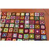 Image 3 : Vintage Crochet or Knitted Blanket - 50"x52"
