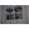 Image 1 : Edmonton Oilers game used memorabilia cards - Paul Coffey, Schultz, Peca, Penner, Khabibulin