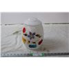 Image 1 : Hand Painted Vintage Glass Cookie Jar