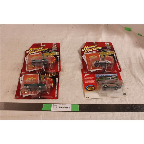 (2X THE MONEY) Johnny Lightning Cars (4 Cars)