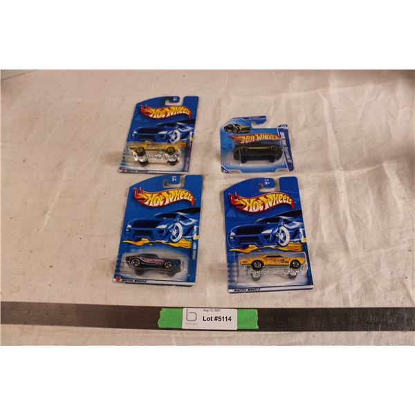 (2X THE MONEY) Hot Wheels Cars (4 Cars)