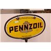 Image 2 : Lollipop Pennzoil Sign On British American Oil Stand 52" x 31" Tall