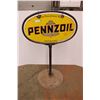 Image 5 : Lollipop Pennzoil Sign On British American Oil Stand 52" x 31" Tall