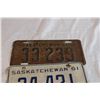 Image 3 : 1948 and 1961 Sask Licence Plates
