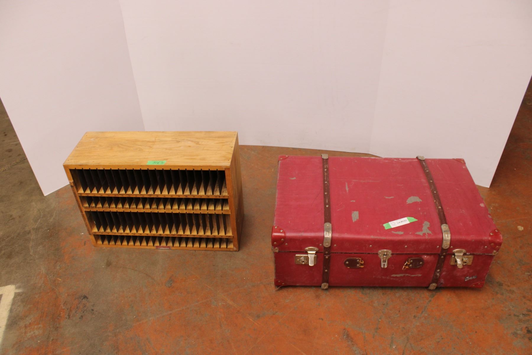 Travel Trunk Durolite and Typesetter Box with Dividers - Bodnarus ...