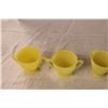 Image 3 : Vintage Yellow Glass Cups 1940's