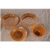Image 2 : Fire King Peach Lustre Cups, Plates