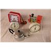 Image 2 : 3 Alarm Clocks Miniature Tea Pot Toys Misc