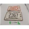 Image 1 : 1967, 1968 BC Exempt Municipal Plates