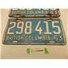 Image 2 : Pair of 1963 BC LIcense Plates