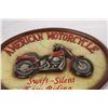 Image 2 : American Motorcycle Wall Plaque 22" x 17"