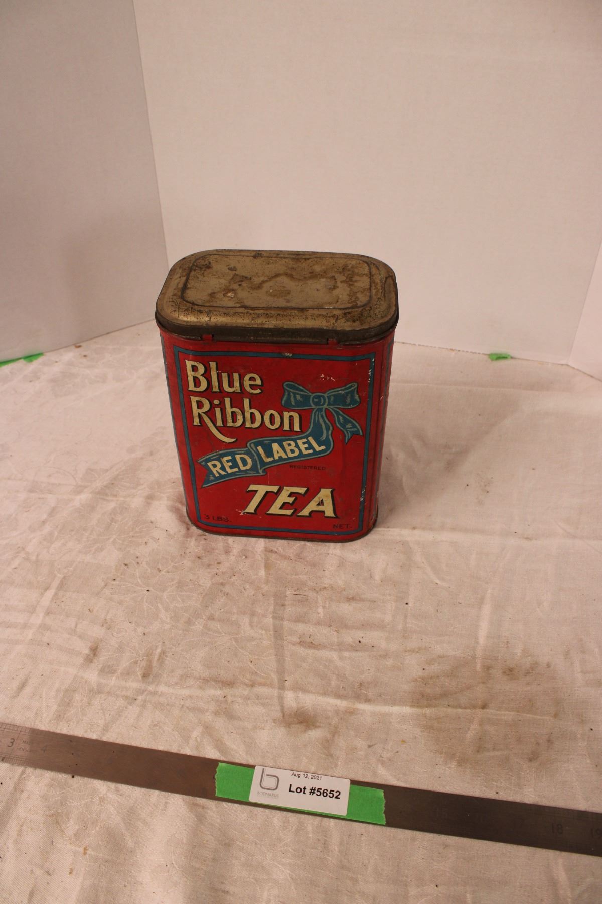Blue Ribbon Tea Tin