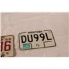 Image 3 : 1958 Sask Licence Plate and 1992 Manitoba Licence Plate