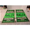 Image 1 : (2X THE MONEY) W. Ross Thatcher Sask Liberal Rally Posters 1970's