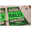 Image 2 : (2X THE MONEY) W. Ross Thatcher Sask Liberal Rally Posters 1970's