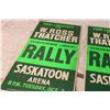 Image 3 : (2X THE MONEY) W. Ross Thatcher Sask Liberal Rally Posters 1970's