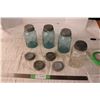 Image 1 : Vintage Mason Jars and Extra Lids