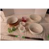 Image 1 : Pyrex Dishes and Glass Bowls Salt and Pepper Shakers