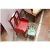 Image 4 : 2 Vintage Wooden Kids Chairs