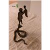 Image 4 : Heavy Brass Cobra Holding An Angel Ornament
