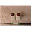 Image 1 : Milk Glass Salt and Pepper Shakers