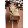 Image 4 : Wicker Love Seat with Cushions 52" Long