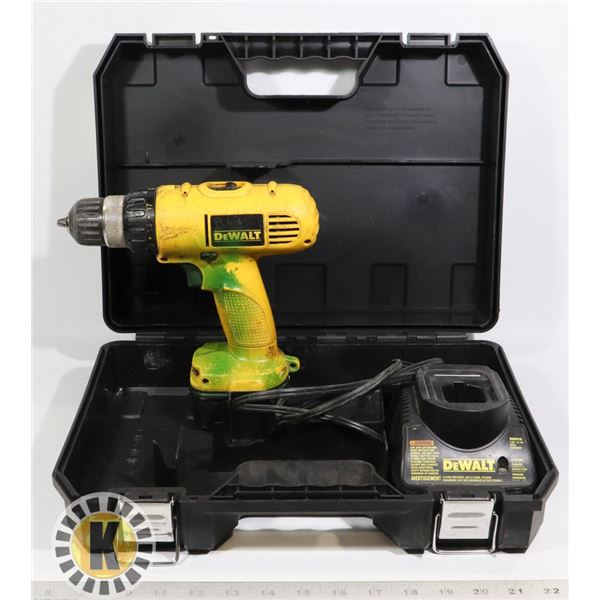 DEWALT  CORDLESS DRILL/DRIVER AND  CHARGER IN BOX