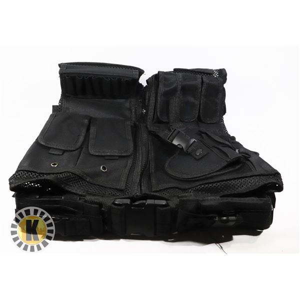 BLACK SECURITY/SPORT VEST