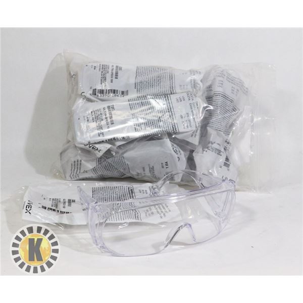 10 PAIRS OF UVEX SAFETY GLASSES