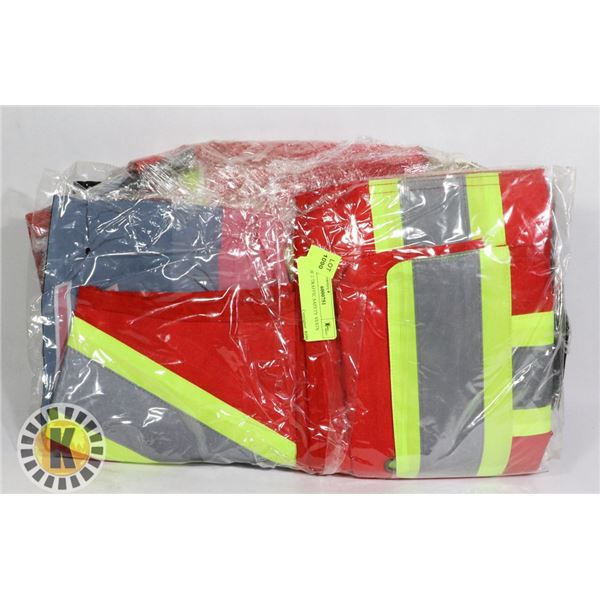 LOT OF 2 TRAFFIC SAFETY VESTS