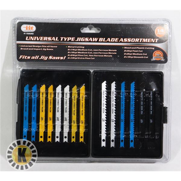 NEW 14PC UNIVERSAL TYPE JIGSAW BLADE ASSORTMENT