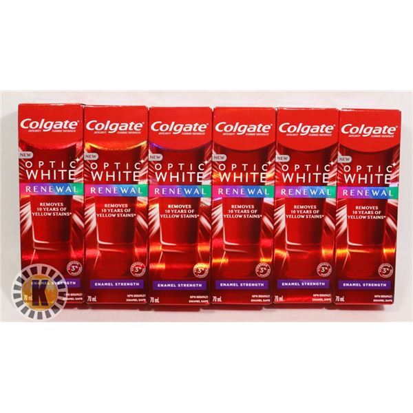 BAG OF COLGATE OPTIC WHITE RENEWAL TOOTHPASTE