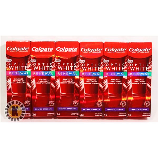 BAG OF COLGATE OPTIC WHITE RENEWAL TOOTHPASTE