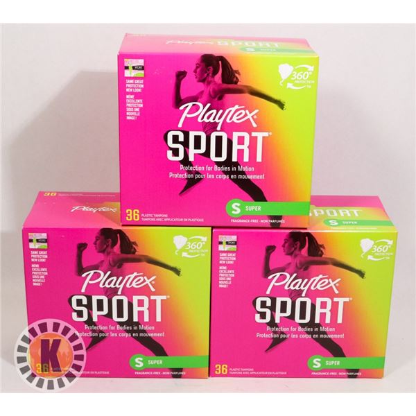 BAG OF PLAYTEX SPORTS PAD