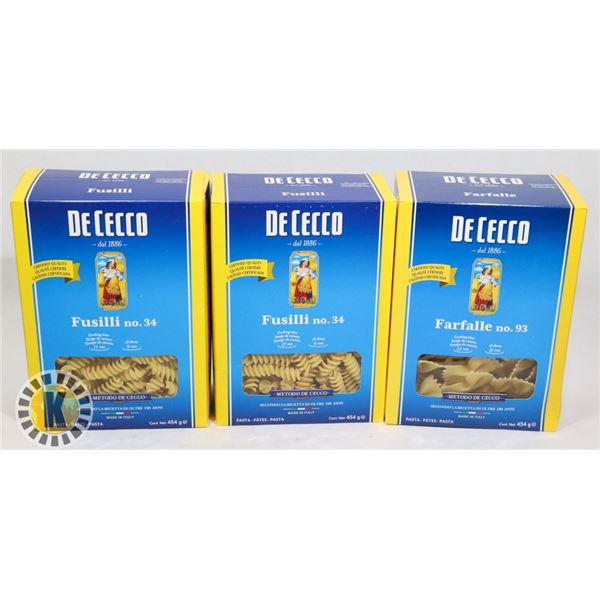 BUNDLE OF 3 DECECCO PASTA