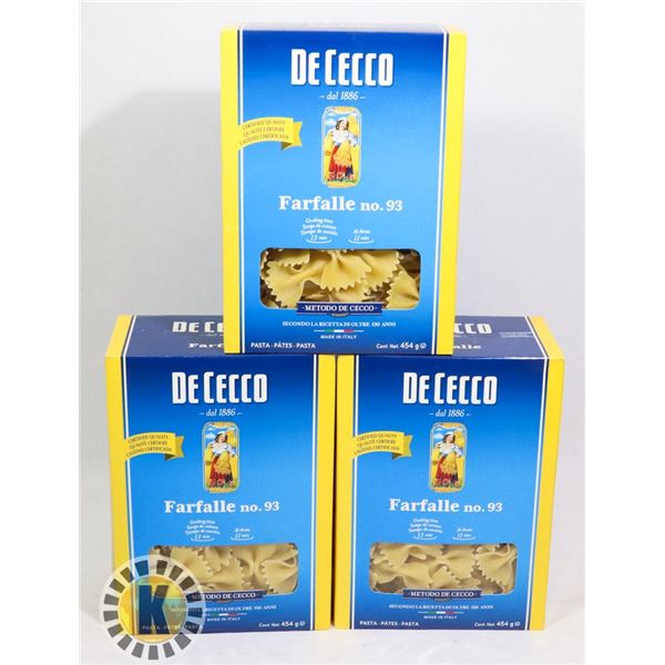 BUNDLE OF 3 DECECCO PASTA