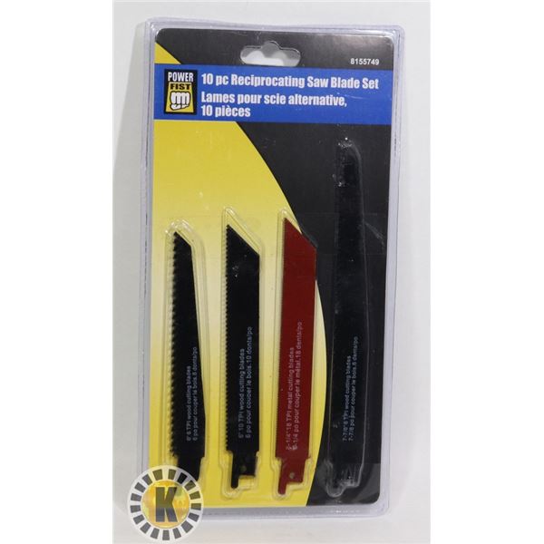 NEW 10PC RECIPROCATING SAW BLADE SET